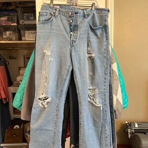 Levi's Light Blue Distressed Women's Jeans